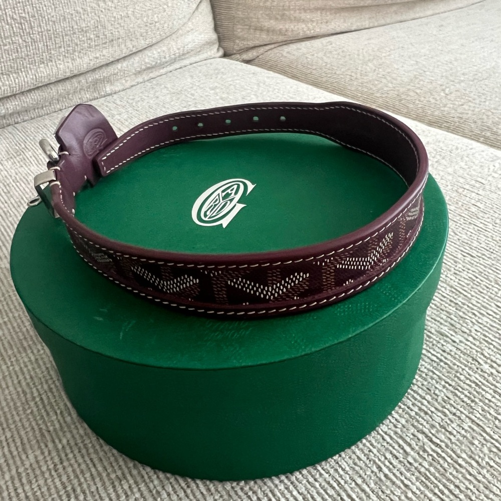 GOYARD PET COLLAR - Burgundy